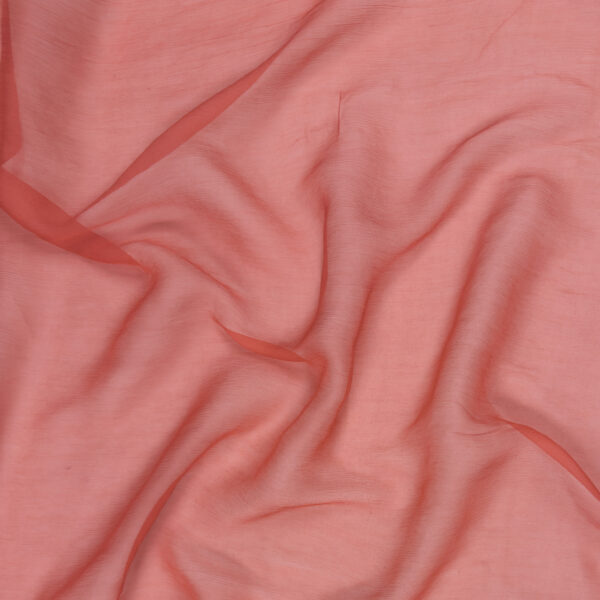 Melon Silk Crinkle Chiffon