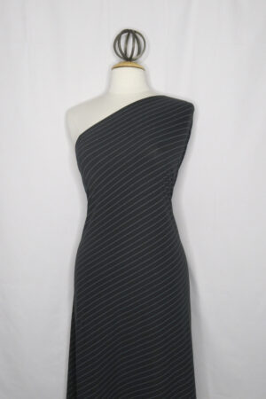 Medium Gray Pin Stripe 4 - Way Stretch