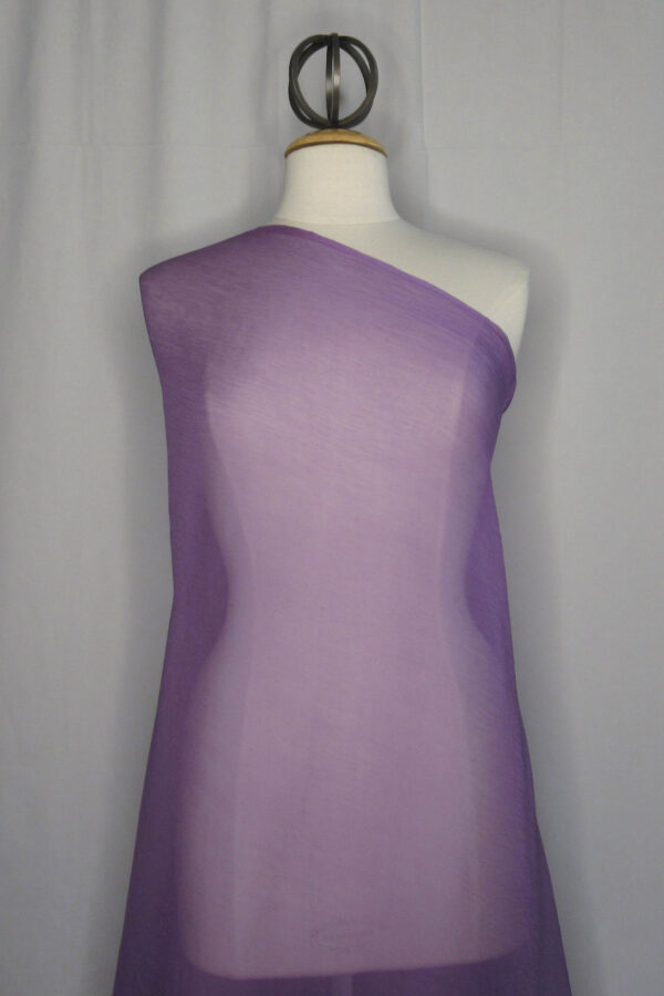 Lilac Silk Crinkle Chiffon