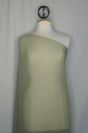 Moss Green Silk Crinkle Chiffon