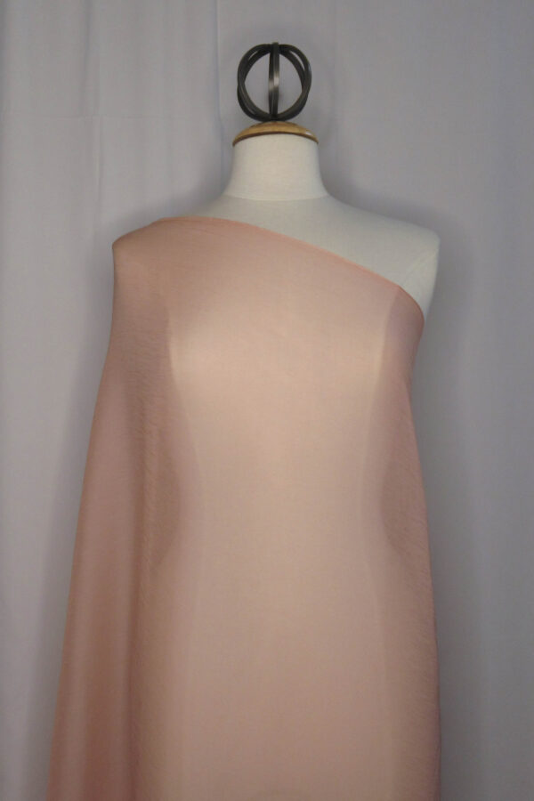 Light Pink Silk Crinkle Chiffon