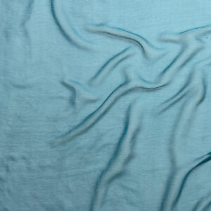 Teal Silk Crinkle Chiffon