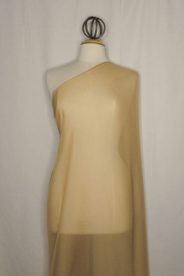 Nude Crinkle Silk Chiffon