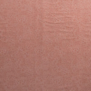 Coral Pink Dotted Swirl Printed Cotton