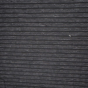 Stretch Japanese Black Canvas with White Pinstripes