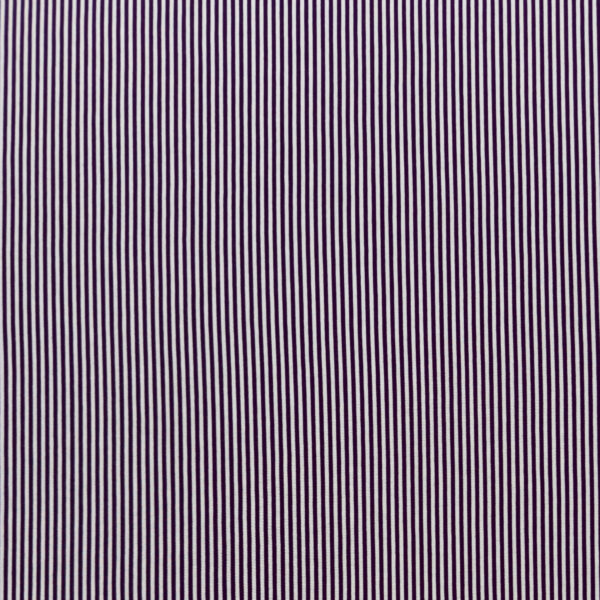 Purple & White Feeder Stripe Rayon Spandex Jersey