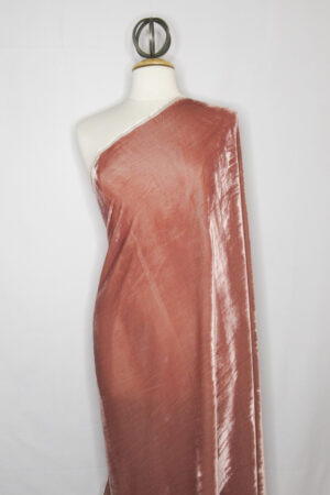 Dusty Pink Rayon Velvet