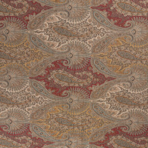 Regal Paisley Print on Linen