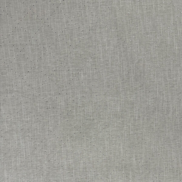 Gray linen with Affixed Domed Beads