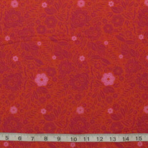 Red Anna Maria Love Always Lace Cotton