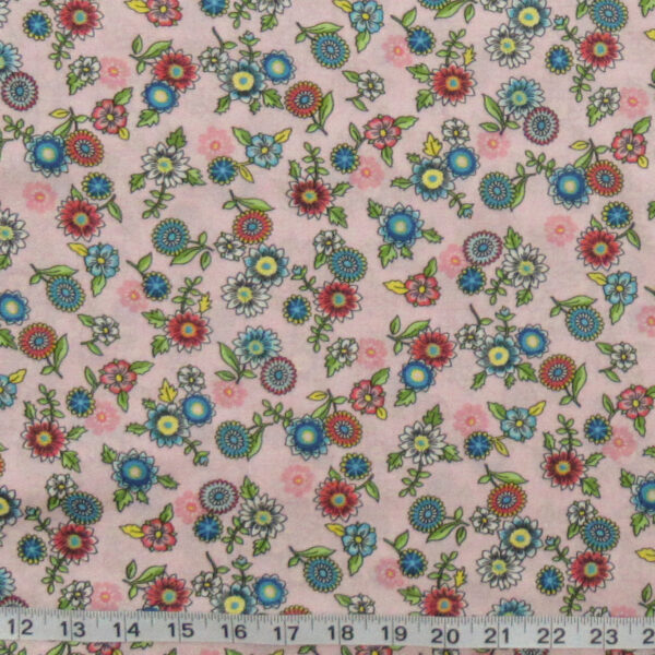 Studio RK by Robert Kaufman London Calling Pink Floral Cotton Lawn