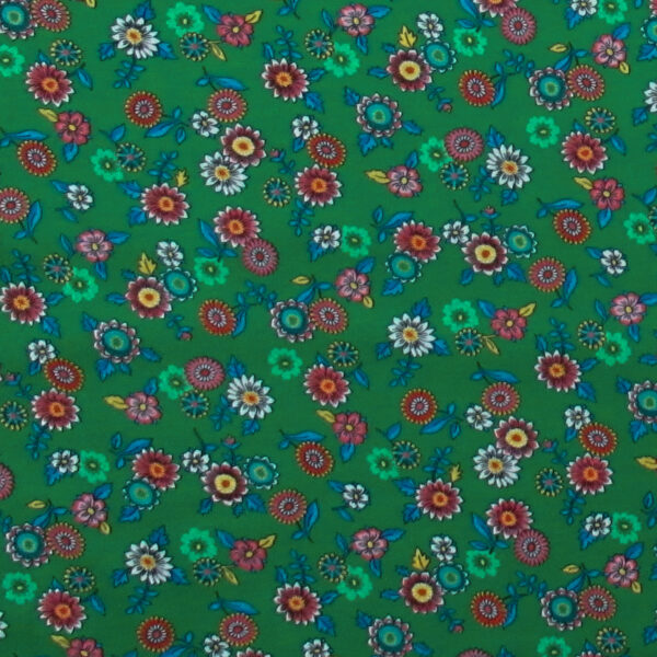 Studio RK by Robert Kaufman London Calling Green Floral Cotton Lawn