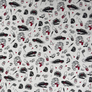 Comic Book Stretch Cotton