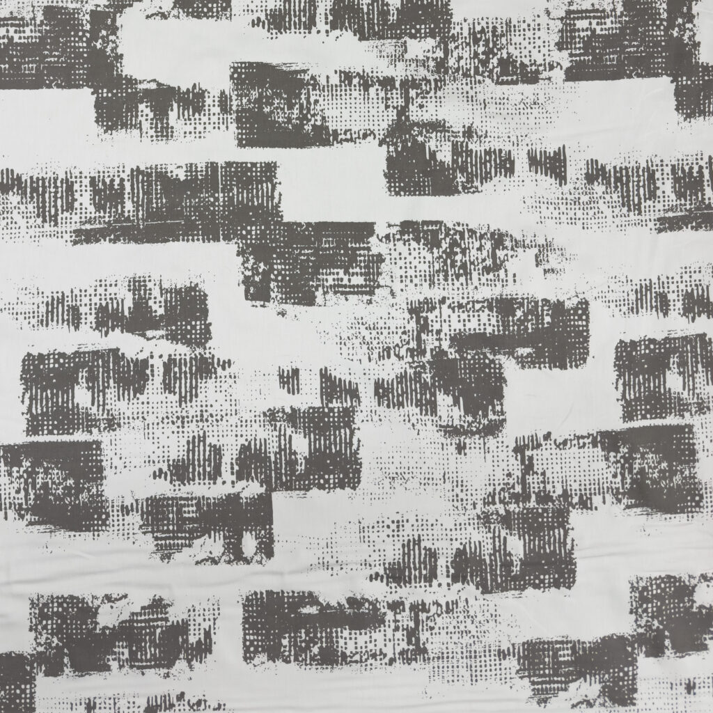 Pixelated Abstract Geometric Cotton Polymide