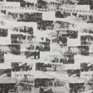 Pixelated Abstract Geometric Cotton Polymide