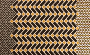 Black and Yellow Geometric 4-Way Stretch